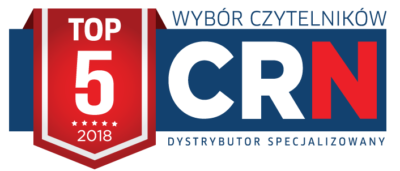 Logo Top 5 wyboru czytelników CRN 2018.
