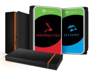 Dyski twarde Seagate IronWolf Pro i SkyHawk.