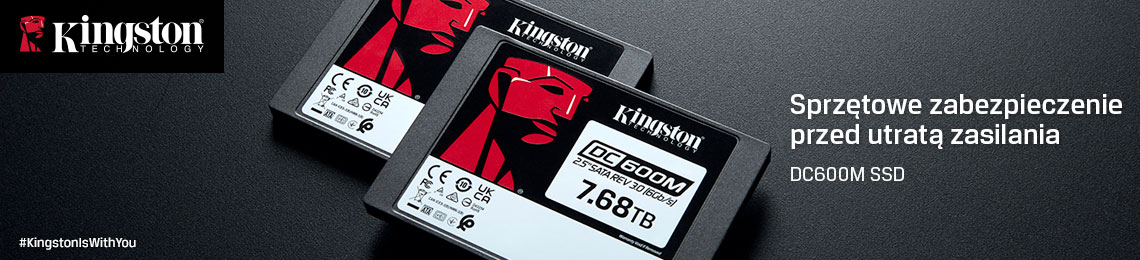 Dyski SSD Kingston 1.68TB z zabezpieczeniem przed utratą danych.