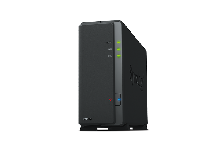 Serwer NAS marki Synology model DS118.